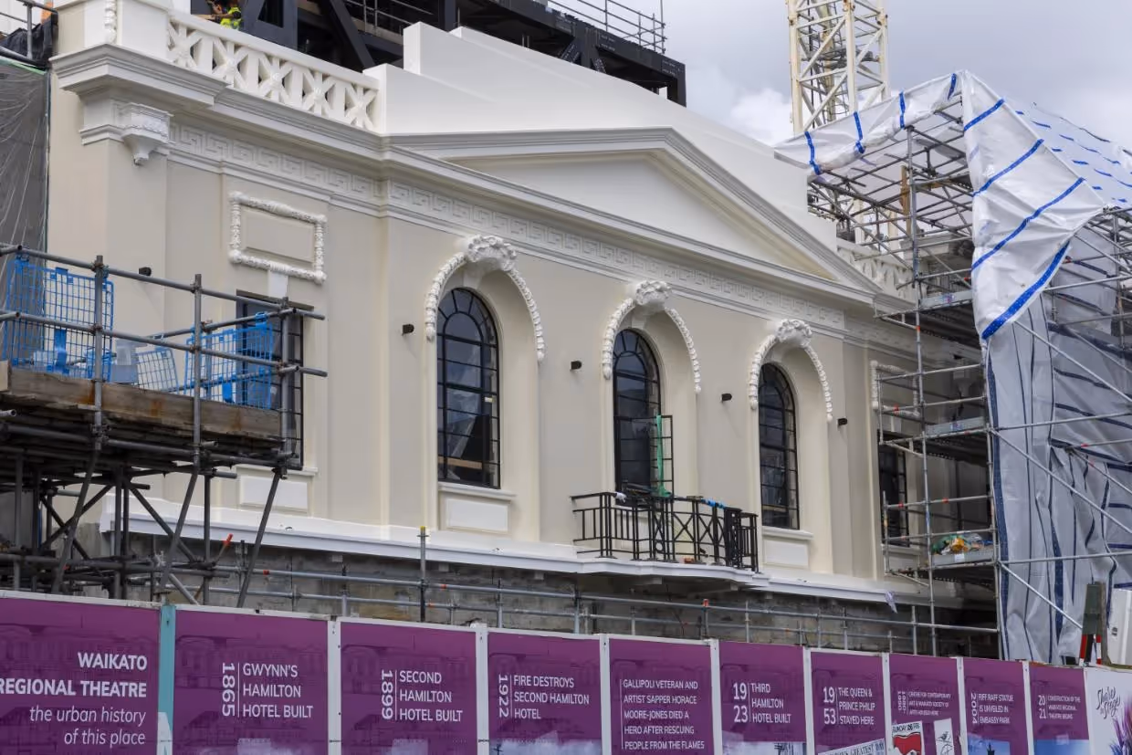 Theatre’s new/old visage revealed as covers come off