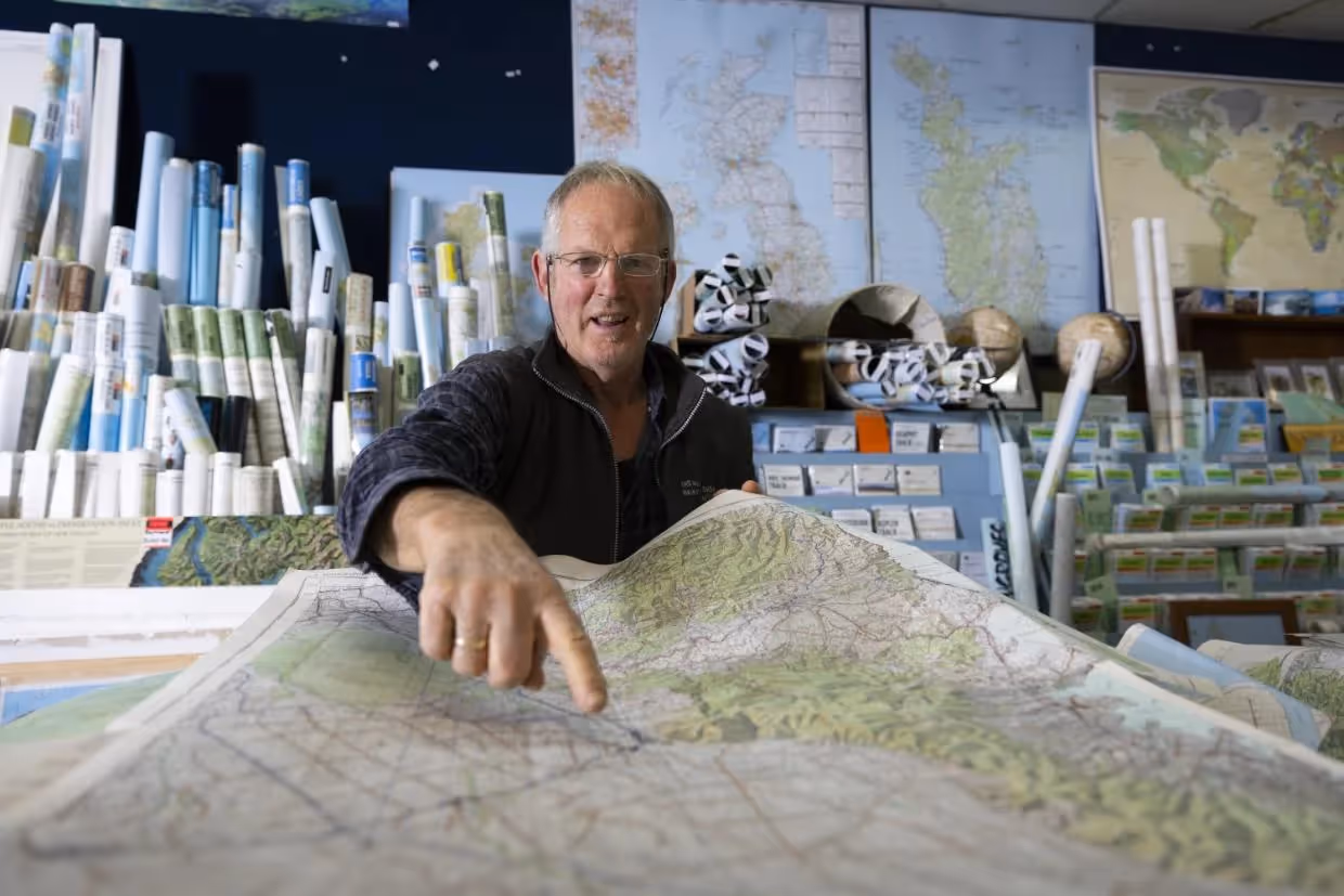 Last of the map sellers charts a course through time