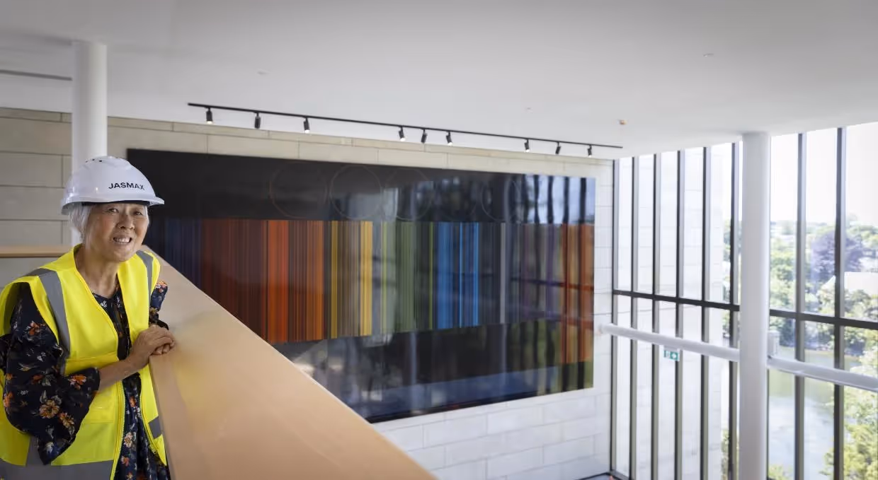 Our Hotere’s new home: $3 million mural takes pride of place in the Waikato Regional Theatre