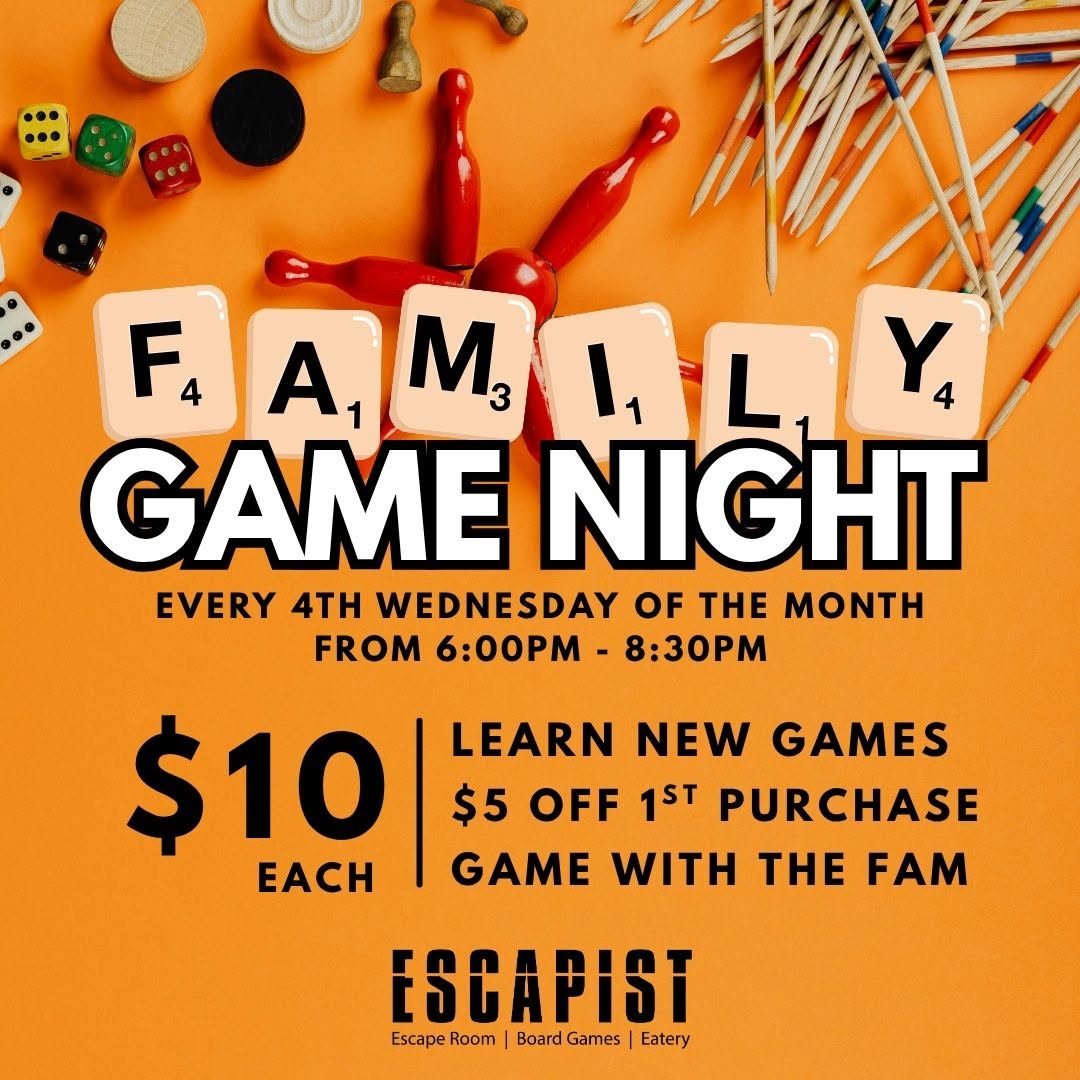 Escapist – $10 Family Game Night