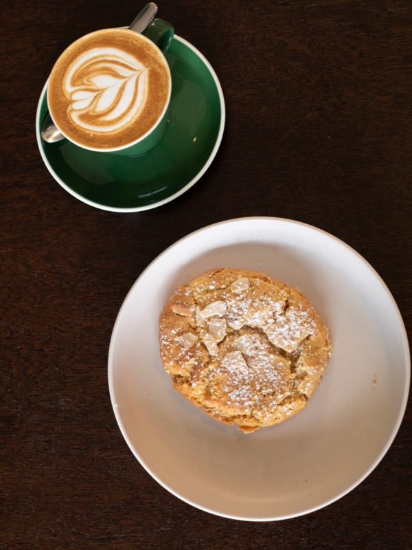 Plus 91 Cafe — White Chocolate, Almond Croissant Cookie