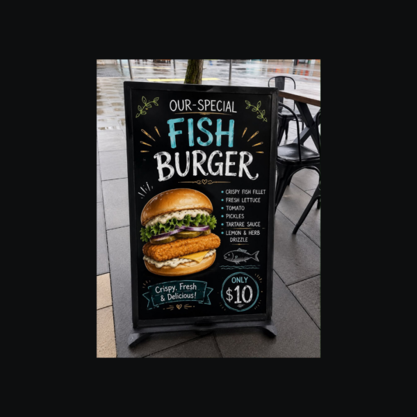 $10 Fish Burger