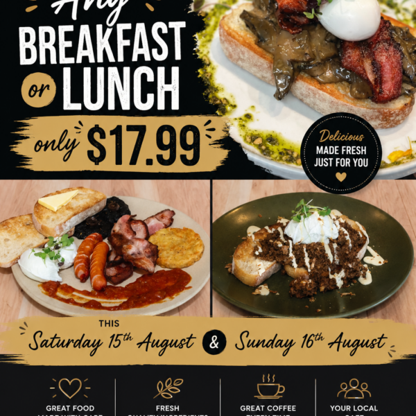 Breakfast or Lunch Special $17.99