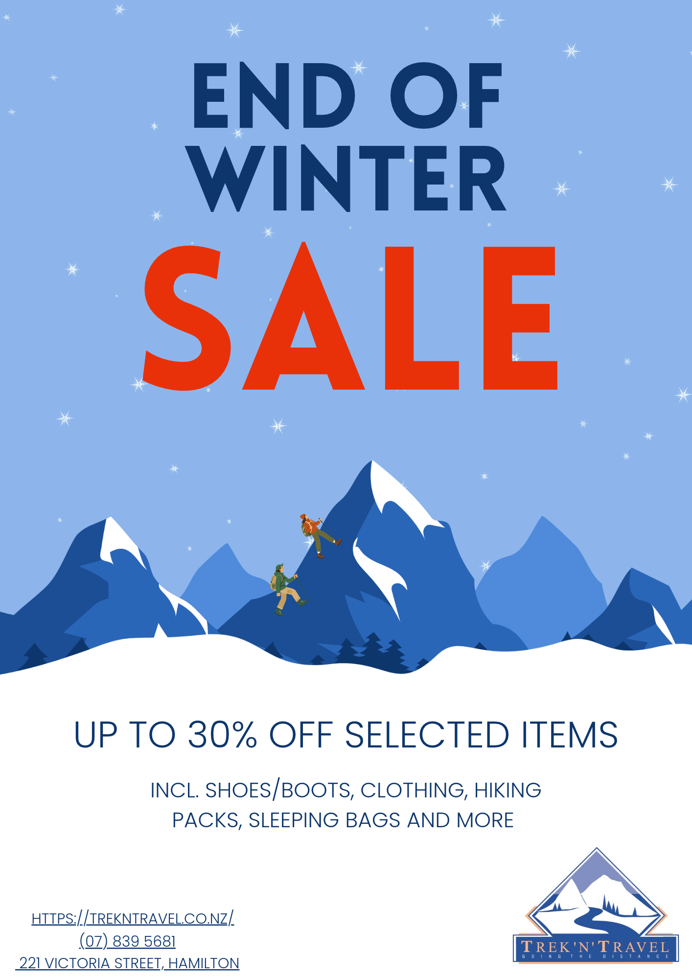 End of Winter Sale