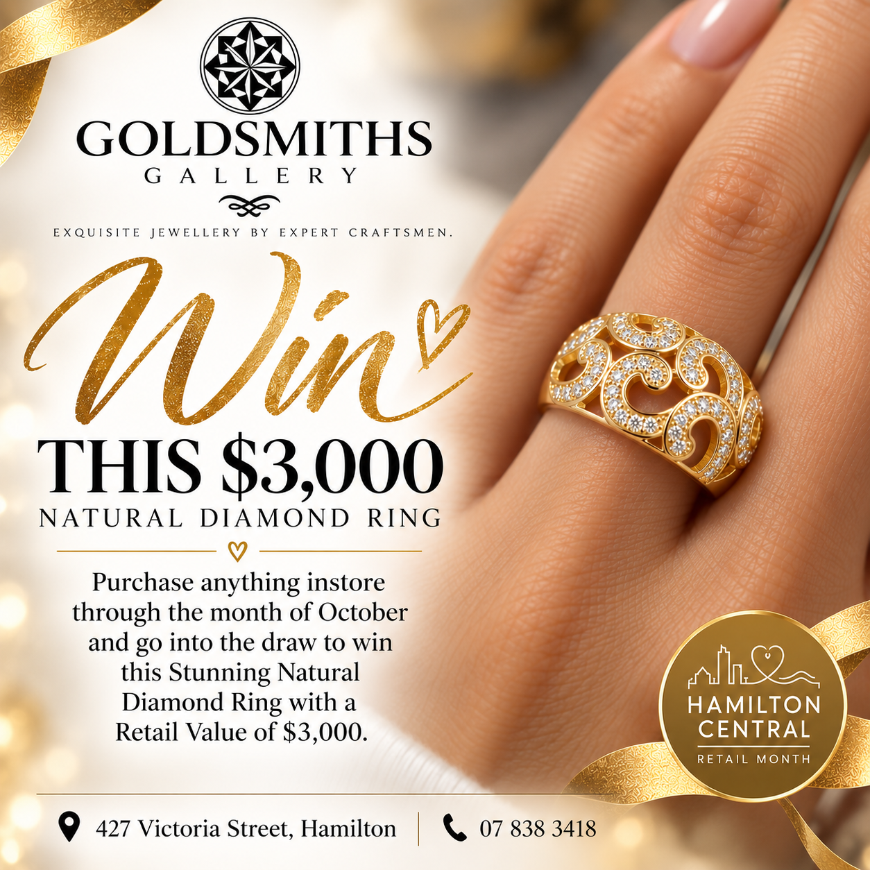Win a $3,000 Natural Diamond ring