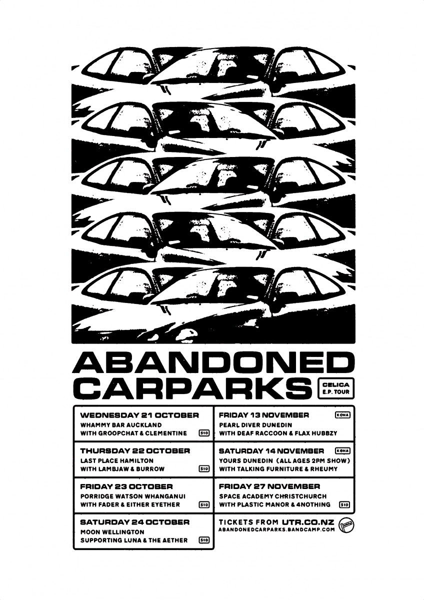 Abandoned Carparks Celica EP Tour w/ Lambjaw And Burrow