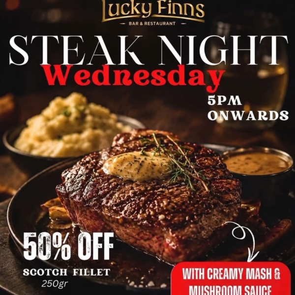 Steak Night 50% Off